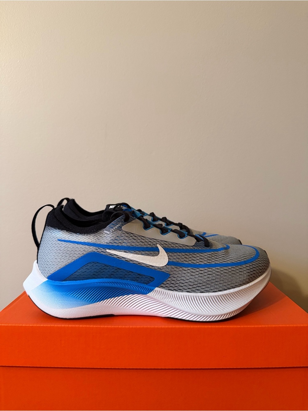 Nike Zoom Fly 4 White Photo Blue CT2392-005 Men’s Size 9.5